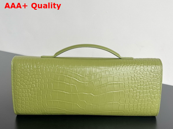 Bottega Veneta Andiamo Clutch in Matcha Alligator Leather Replica