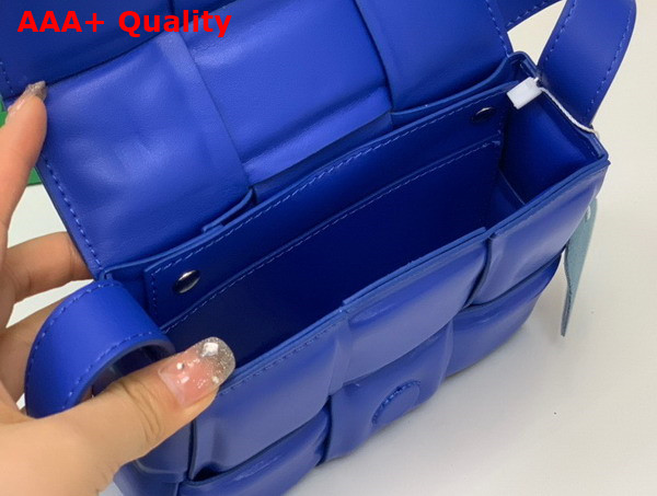 Bottega Veneta Candy Padded Cassette Cobalt Lamb Skin Replica
