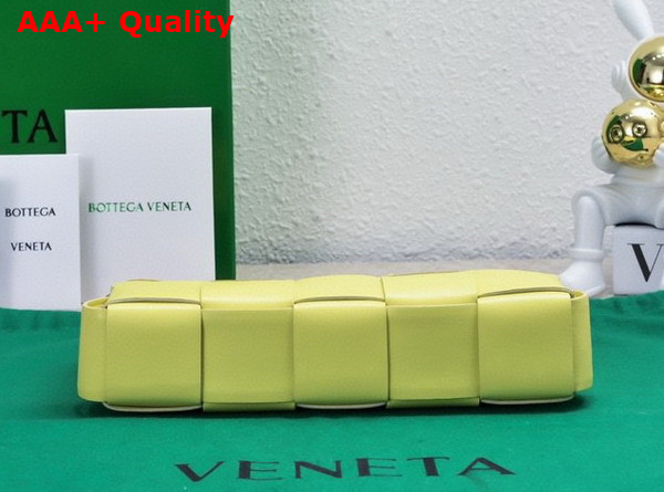 Bottega Veneta Cassette Pouch On Strap Sherbert Intreccio Leather Replica