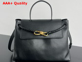Bottega Veneta Ciao Ciao Top Handle Bag in Black Silky Calf Leather Replica
