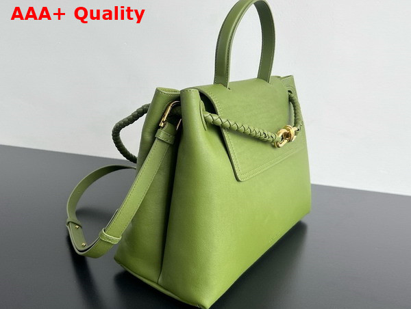 Bottega Veneta Ciao Ciao Top Handle Bag in Matcha Silky Calf Leather Replica