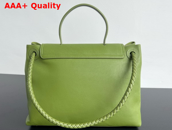 Bottega Veneta Ciao Ciao Top Handle Bag in Matcha Silky Calf Leather Replica