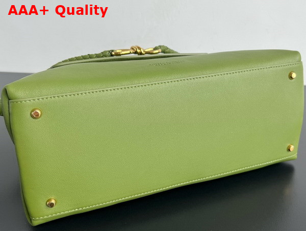 Bottega Veneta Ciao Ciao Top Handle Bag in Matcha Silky Calf Leather Replica