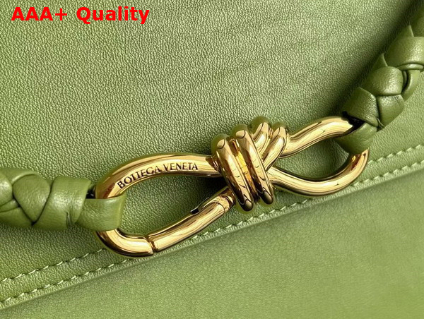 Bottega Veneta Ciao Ciao Top Handle Bag in Matcha Silky Calf Leather Replica