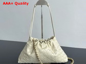 Bottega Veneta Dustbag Notte Sea Salt Intrecciato Calfskin Leather 839394 Replica