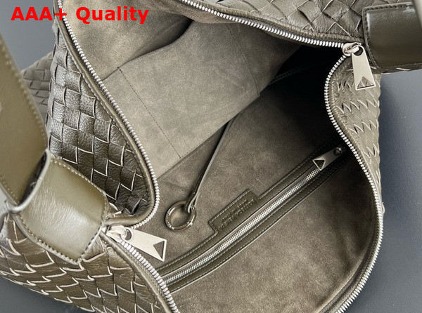 Bottega Veneta Large Traveler Hobo Bag in Cypress Intrecciato Deerskin Replica