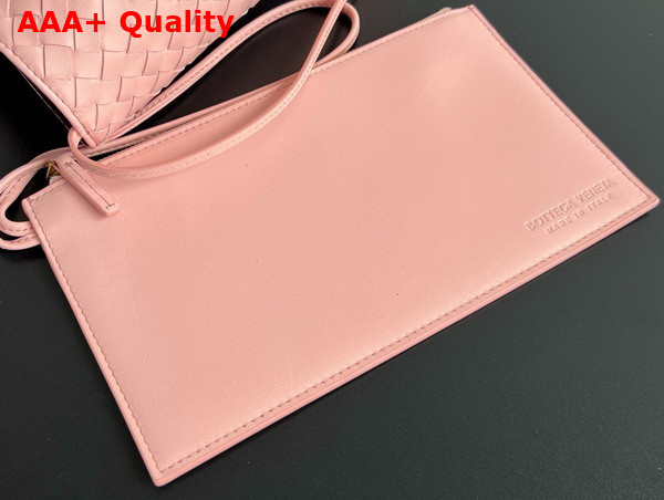 Bottega Veneta Pinacoteca Reversible Tote Bag Rose and Barolo Intrecciato Silky Calf Leather Replica