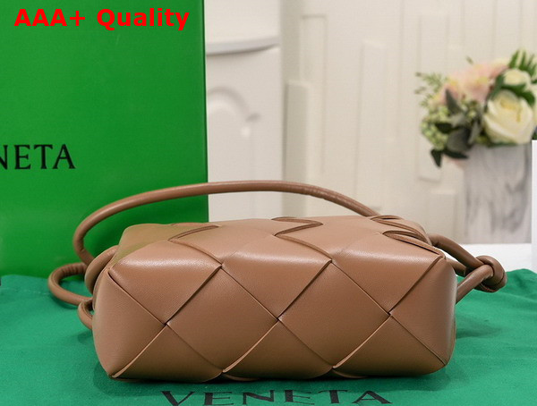 Bottega Veneta Small Cassette Camera Bag in Camel Soft Lambskin Leather Replica