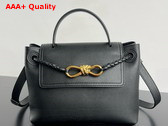 Bottega Veneta Small Ciao Ciao Top Handle Bag in Black Silky Calf Leather Replica