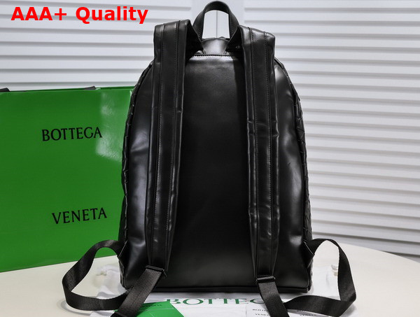 Bottega Veneta Small Intrecciato Backpack in Black Replica