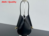Bottega Veneta Small Solstice Shoulder Bag in Black Calf Leather Replica
