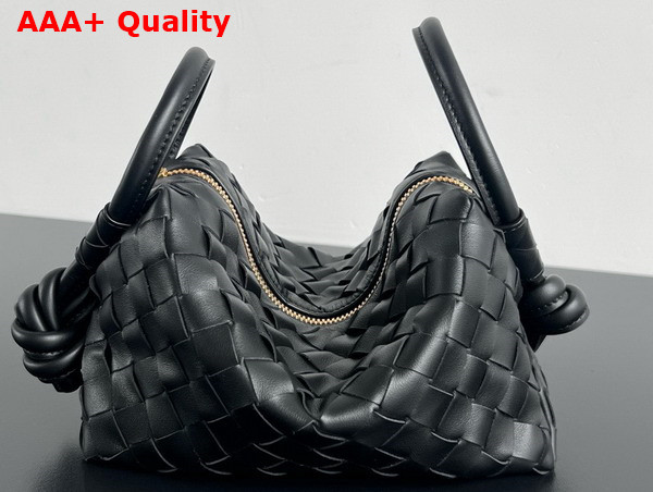 Bottega Veneta Top Handle Loop Zenith Intrecciato Leather Cross Body Bag Replica