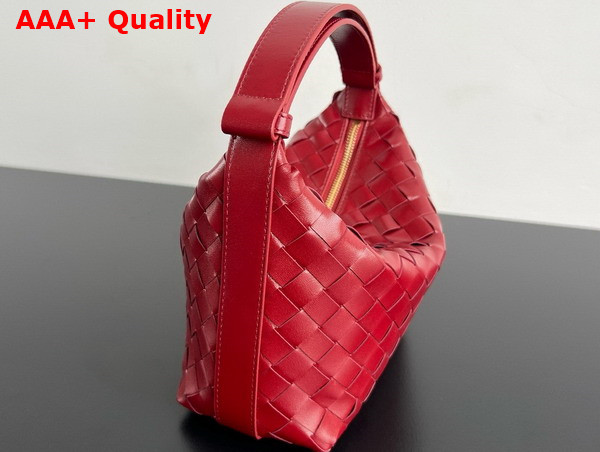 Bottega Veneta Wallace Cherry Intrecciato Calf Leather Replica