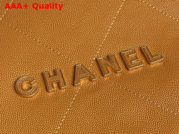 Chanel 22 Small Handbag in Brown Grained Calfskin AS3260 Replica
