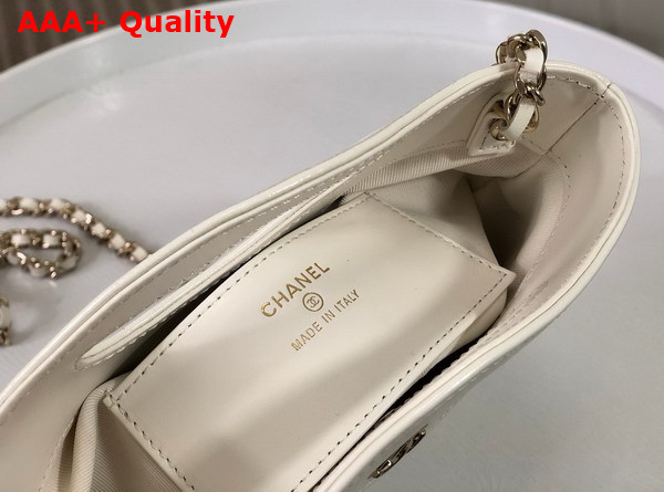 Chanel 31 Mini Shopping Bag in White Lambskin Replica