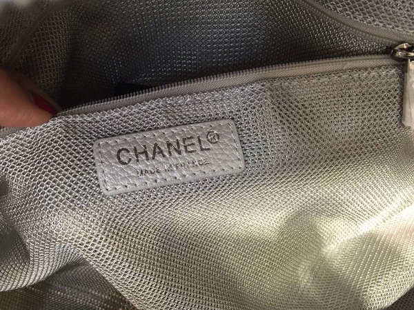 Chanel Bowling Bag Metallic Calfskin Silver for Sale