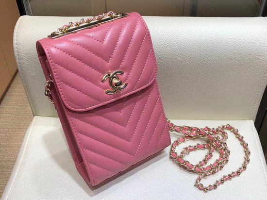 Chanel Cell Phone Bag Real Leather