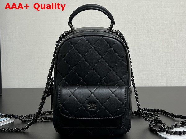 Chanel Classic Mini Backpack in Black Lambskin AP3753 Replica
