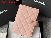 Chanel French Wallet in Pink Caviar Leather Replica