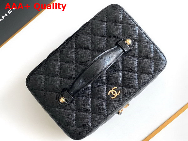 Chanel Jewelry Case in Black Grained Calfskin Replica