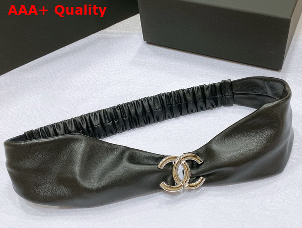 Chanel Lambskin Belt in Black Replica