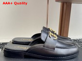 Chanel Leather Mule in Black Replica