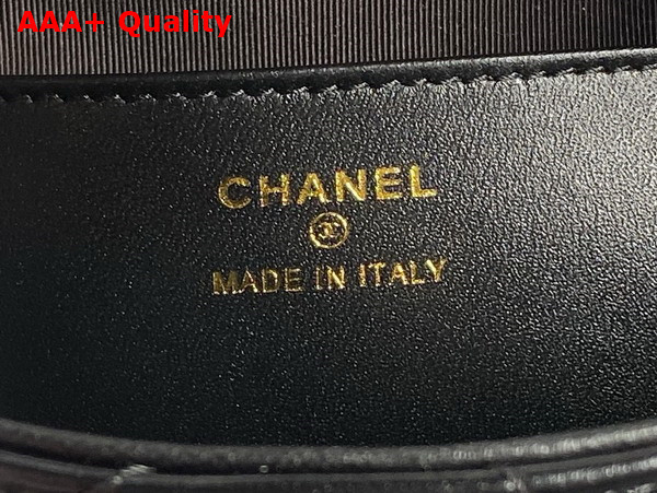 Chanel Mini Hobo Bag in Black Lambskin AP4189 Replica