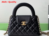 Chanel Mini Shopping Bag in Black Lambskin AS4416 Replica