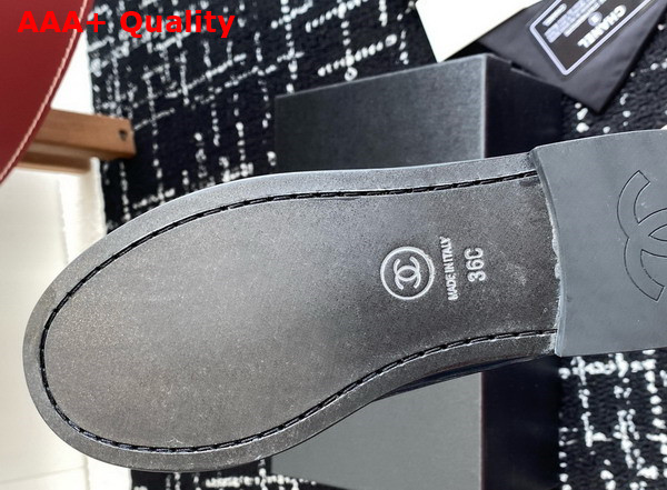 Chanel Moccasins in Navy Blue Brushed Calfskin G45615 Replica