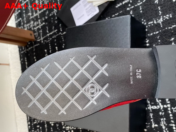 Chanel Patent Leather Mule in Red Replica