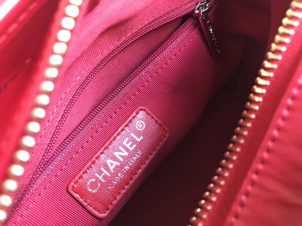 Chanel S Gabrielle Small Hobo Bag Felt Calfskin Gold Tone and Silver Tone Metal Gray and Navy Blue For Sale