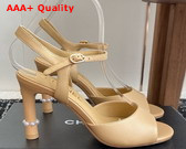 Chanel Sandals in Beige Lambskin G46488 Replica