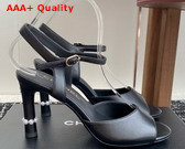 Chanel Sandals in Black Lambskin G46488 Replica