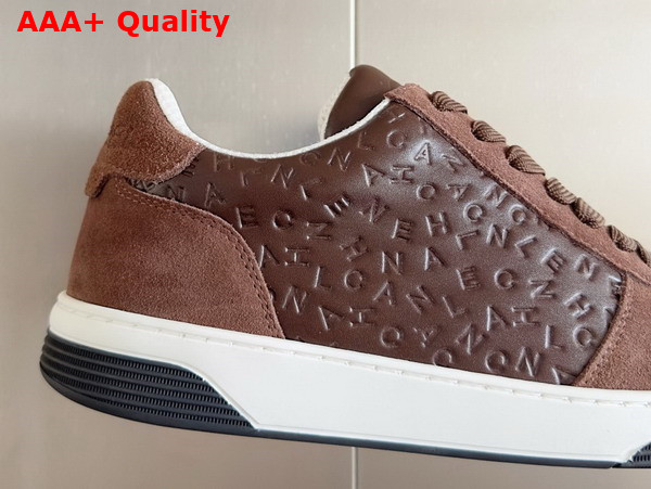 Chanel Sneaker in Brown Signature Leather and Suede Leather Replica