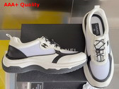 Chanel Sneaker in Mesh and Calfskin White and Black Replica