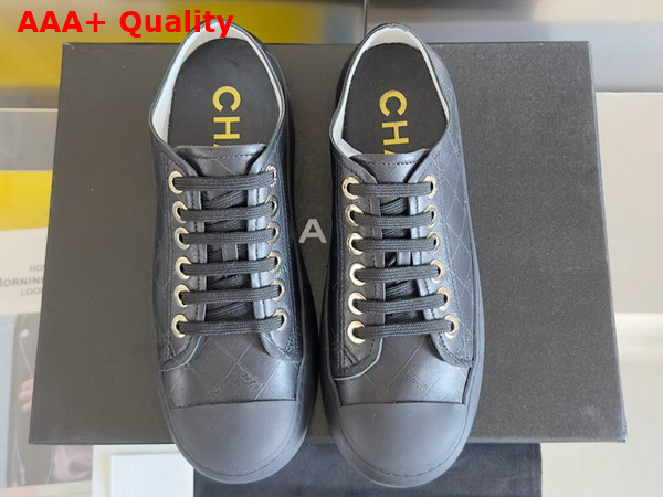 Chanel Sneakers in Black Printed Lambskin G46368 Replica