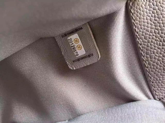 Medium Boy Chanel Flap Bag Grey Caviar Gold Hardware for Sale