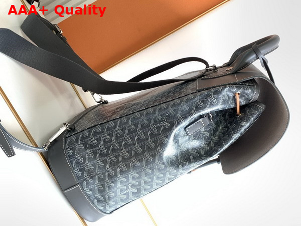 Goyard Alpin MM Backpack in Grey Goyardine Canvas and Clamecy Cowhide Replica