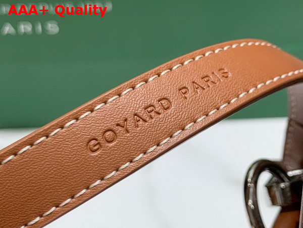 Goyard Ambassade MM Document Case in Goyardine Canvas and Cervon Calfskin Black Tan Replica