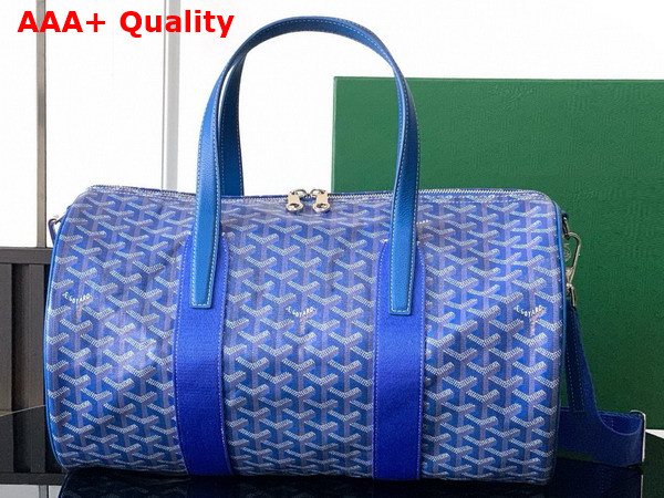 Goyard Barrel 40 Sports Bag in Sky Blue Goyardine Canvas and Chevroches Calfskin Replica