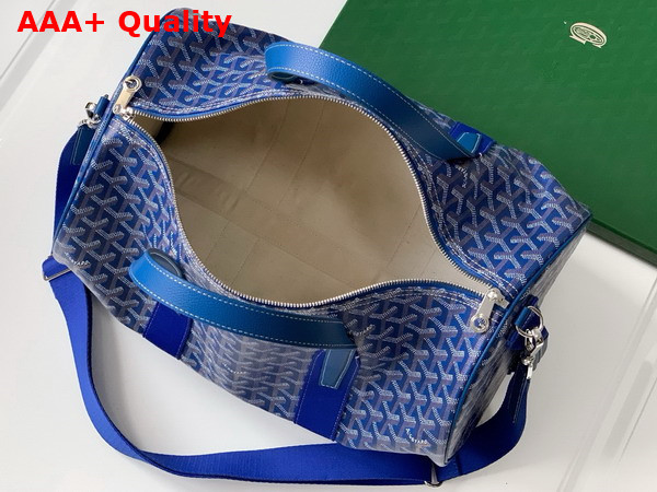 Goyard Barrel 40 Sports Bag in Sky Blue Goyardine Canvas and Chevroches Calfskin Replica