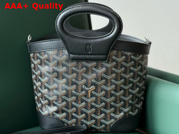 Goyard Beluga Mini Bag in Black Goyardine Canvas and Chevroches Calfskin Replica