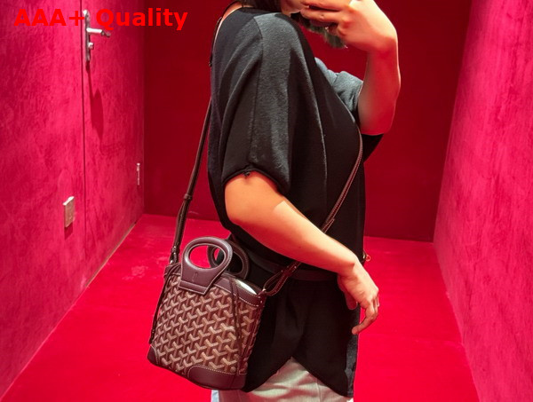 Goyard Beluga Mini Bag in Burgundy Goyardine Canvas and Chevroches Calfskin Replica