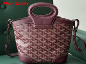 Goyard Beluga Mini Bag in Burgundy Goyardine Canvas and Chevroches Calfskin Replica