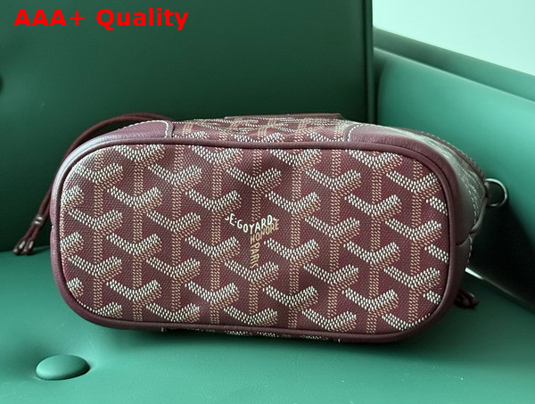Goyard Beluga Mini Bag in Burgundy Goyardine Canvas and Chevroches Calfskin Replica