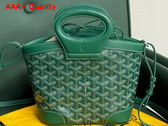 Goyard Beluga Mini Bag in Green Goyardine Canvas and Chevroches Calfskin Replica