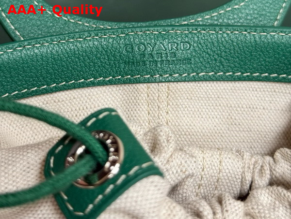 Goyard Beluga Mini Bag in Green Goyardine Canvas and Chevroches Calfskin Replica