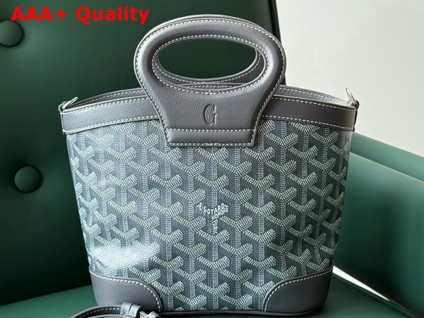 Goyard Beluga Mini Bag in Grey Goyardine Canvas and Chevroches Calfskin Replica