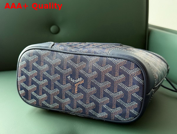Goyard Beluga Mini Bag in Navy Blue Goyardine Canvas and Chevroches Calfskin Replica