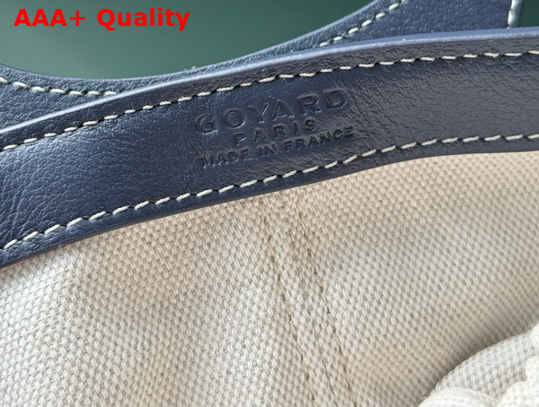 Goyard Beluga Mini Bag in Navy Blue Goyardine Canvas and Chevroches Calfskin Replica